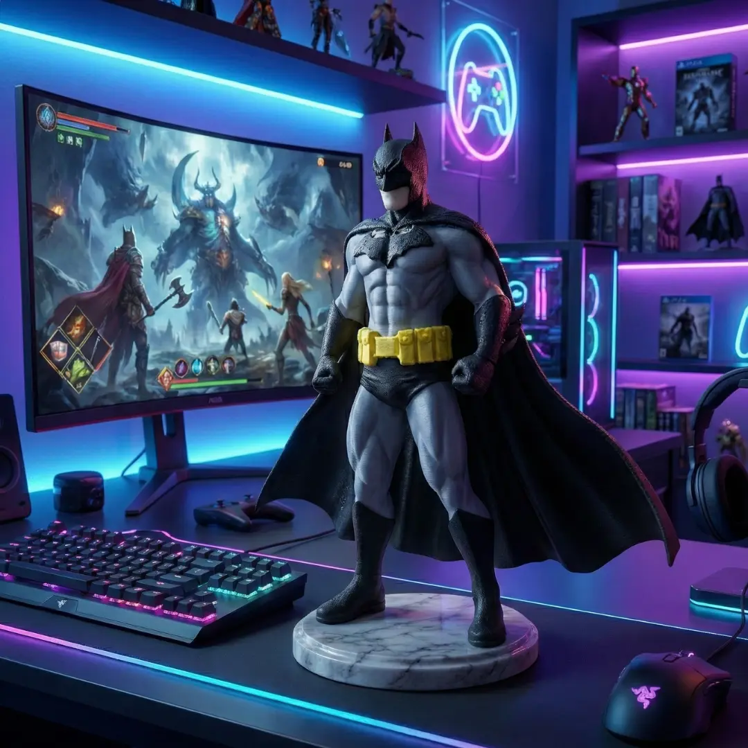 Kendin Yap Figür Seti | Siyah Pelerinli Kahraman Temalı Koleksiyon Figürü - Görsel 4