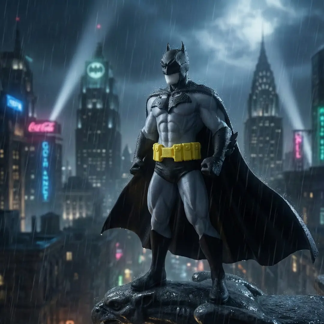 Kendin Yap Figür Seti | Siyah Pelerinli Kahraman Temalı Koleksiyon Figürü - Görsel 5