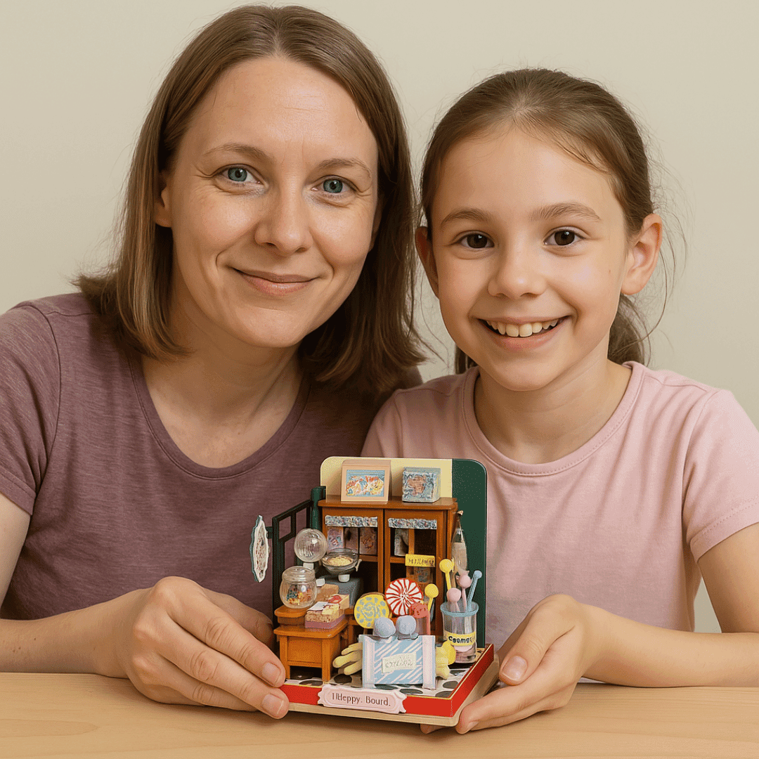 Şekerlemeci | Kendin Yap Minyatür Dükkan | DIY Hobi Seti | Ahşap Hobi Seti | LED Işıklı 3D Puzzle - Görsel 4